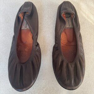Lanvin Brown Ballet Flats - Brown - Size 6